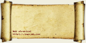 Hana Vujančević vizit kartica